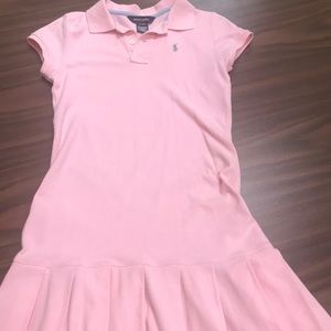 Girls Pink Ralph Lauren Polo Dress